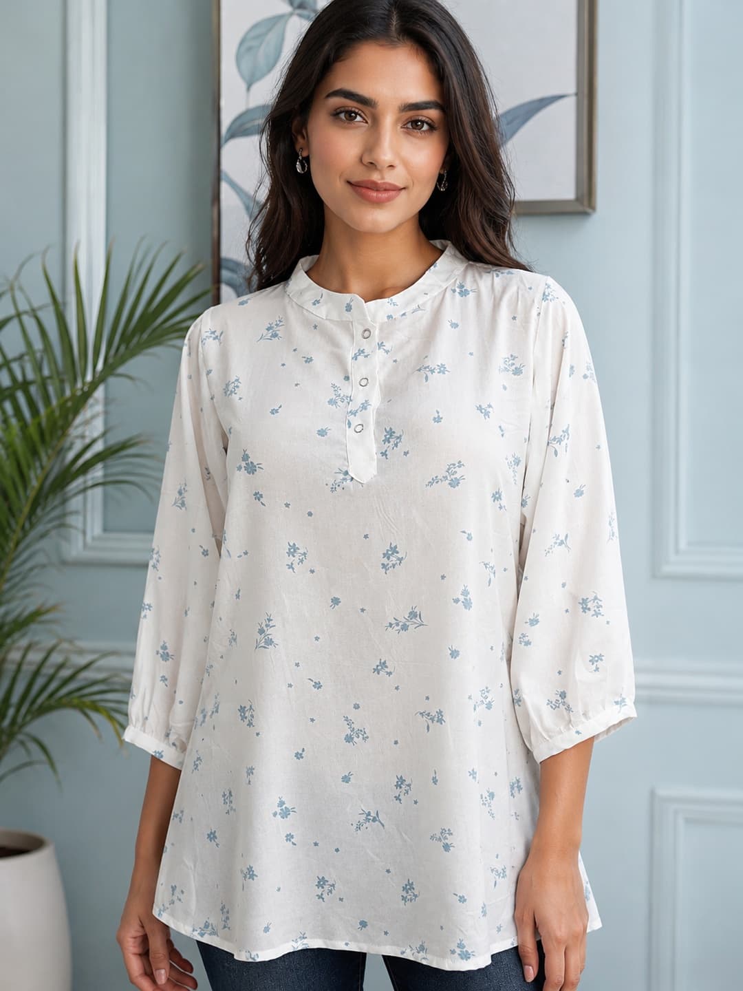 Floral Print Casual Top