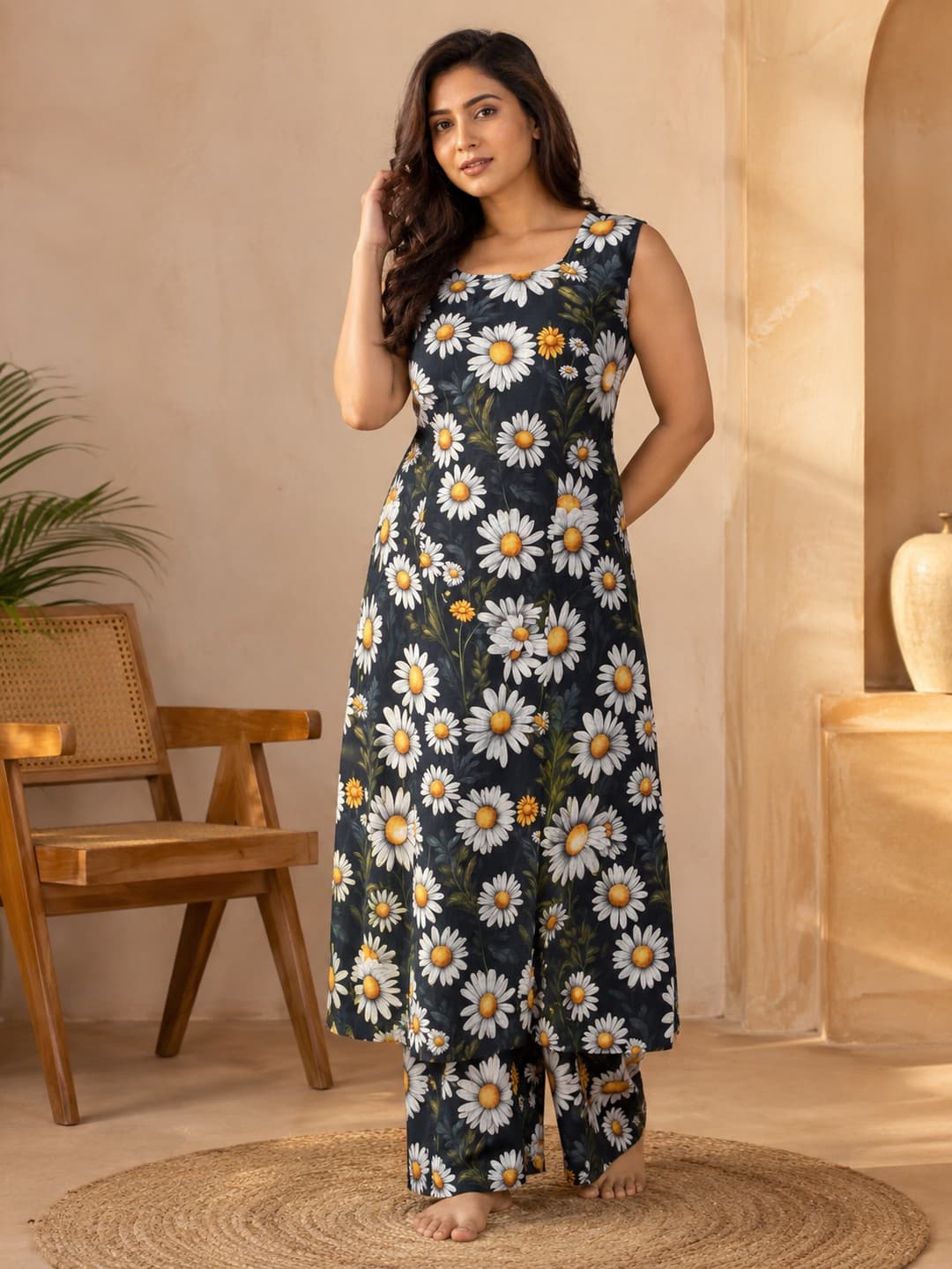 Moonlight Floral Kurta Set