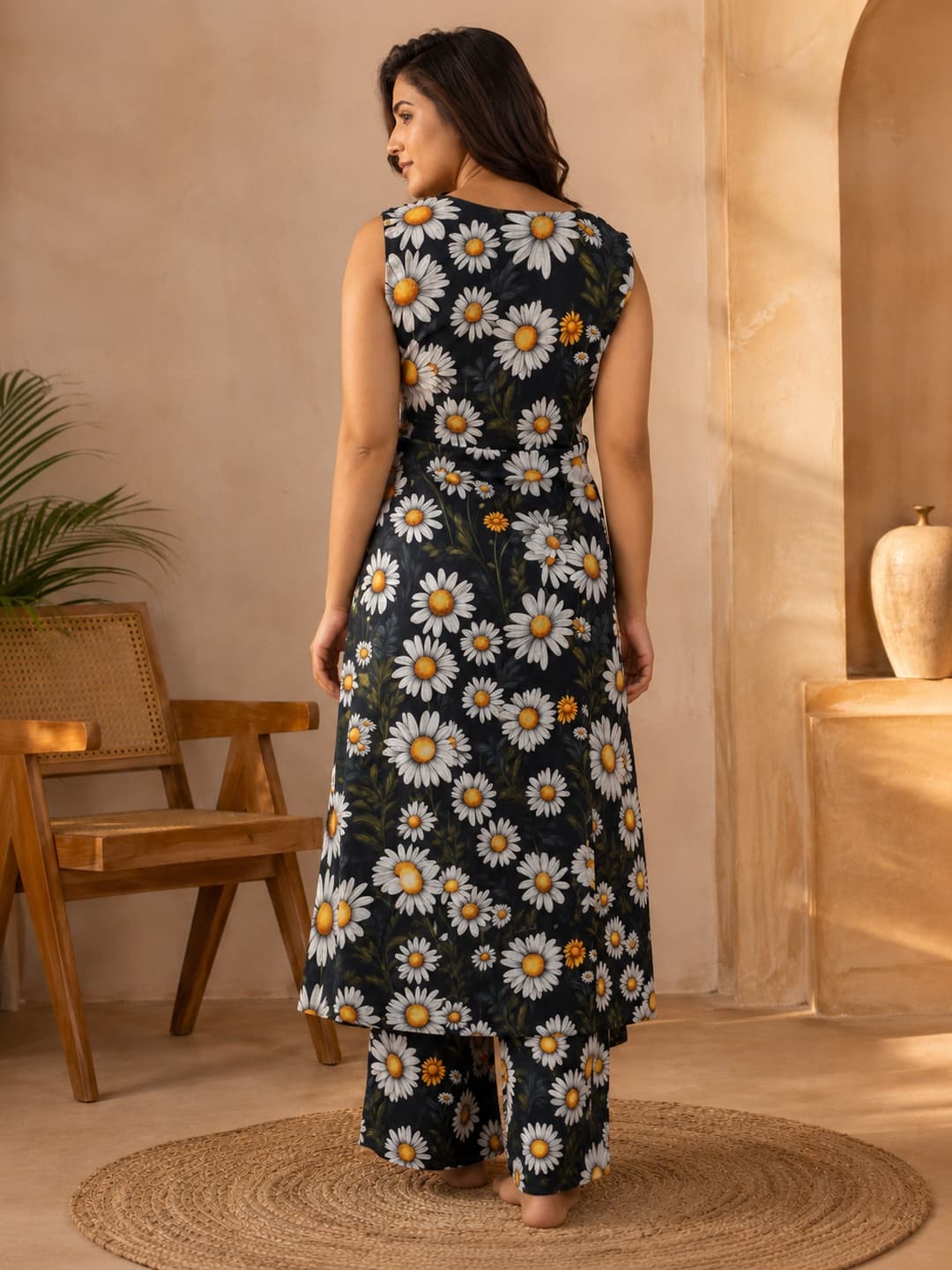 Moonlight Floral Kurta Set - View 3