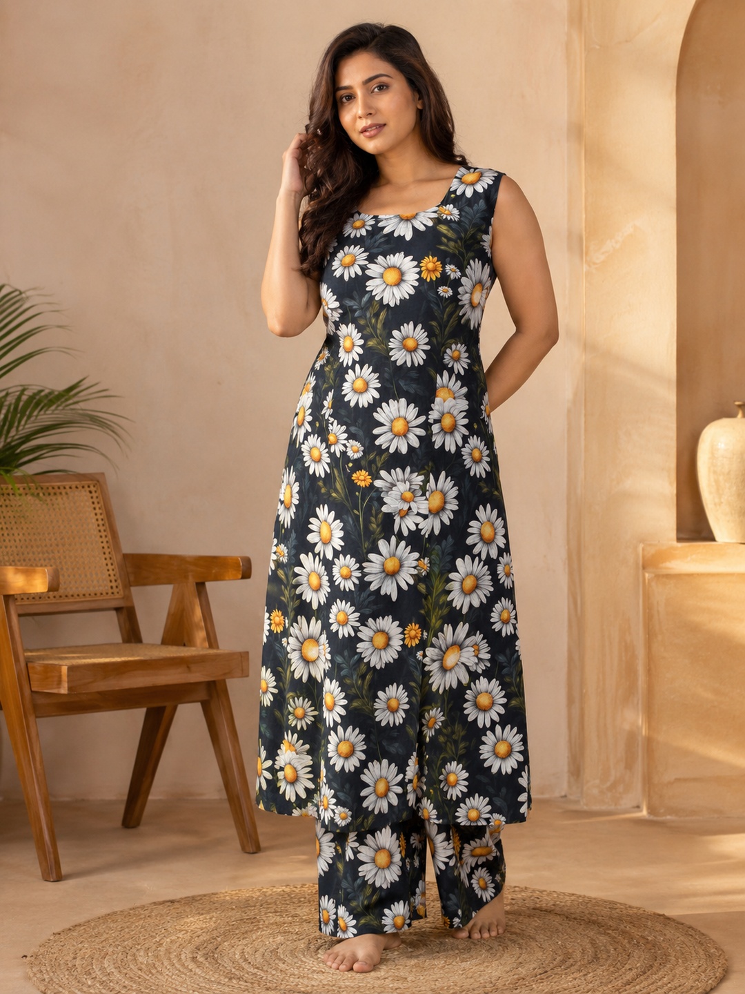 Moonlight Floral Kurta Set